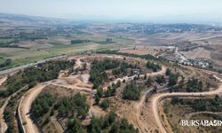 İnegöl Millet Bahçesi’nde altyapı çalışmaları sürüyor