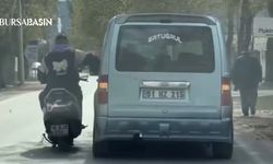 Bursa’da Trafikte Tehlikeli Sohbet Kamerada