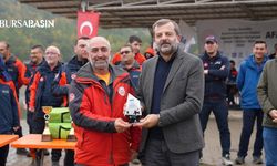 Bursa’da yağmur altında nefes kesen kurtarma yarışı