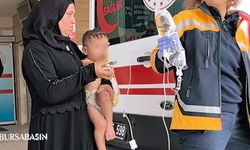 İnegöl’de Bahçede Oynarken Ateşe Düşen Bebek Ağır Yaralandı