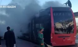 Bursa'da İpek Böceği Tramvayında Korkutan Yangın
