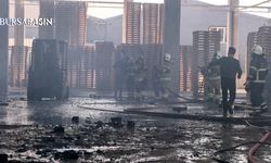 İnegöl’de Palet Fabrikasında Korkutan Yangın