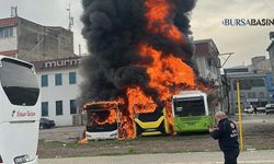 Bursa’da Bakım İçin Bırakılan 3 Otobüs Yandı