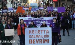 Bursa’da 25 Kasım İçin Şiddete Karşı Farkındalık Yürüyüşü