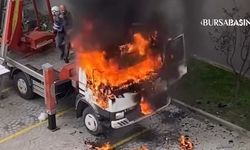 Osmangazi’de Ev Taşıma Vincinde Korkutan Yangın