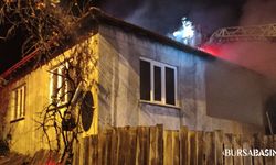 İnegöl’de Samanlık Yangını Eve Sıçradı