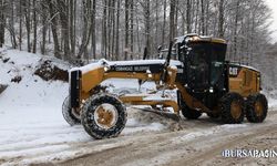 Osmangazi’de Kar Yağışına Rağmen Yollar Açık Tutuldu
