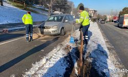 Bursa’da Buzlanma Zincirleme Kazaya Yol Açtı: 4 yaralı