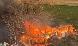 Bursa Karacabey’de Ağılda Yangın
