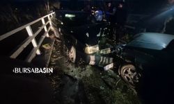 İnegöl’de kafa kafaya kaza: 3 yaralı