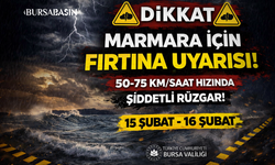 Marmara’da Fırtına Alarmı: Bursa’ya Uyarı