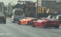 Bursa’da Lüks Otomobillerden Kırmızı Işık İhlali