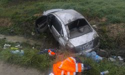 İnegöl’de Takla Atan Araç: 3 Yaralı