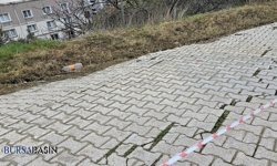 Mudanya’da Yol Çöktü: Site Sakinleri Tedirgin