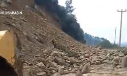 Gemlik-Mudanya Yolu Heyelanla Kapandı