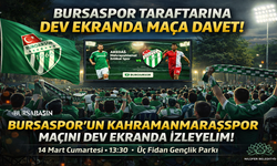 Bursaspor Maçı Nilüfer’de Dev Ekranda