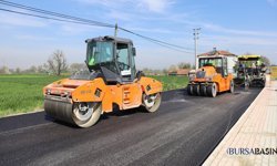 İnegöl Kulaca’da Yol Çalışması Tamamlanıyor