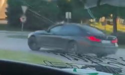 Bursa’da Trafikte Drift Tehlikesi Kamerada