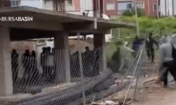 Bursa’da inşaatta sopalı kavga paniği