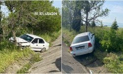 Bursa-Balıkesir Yolunda Kaza: 2 Yaralı