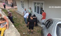 Orhangazi’de Otomobil Apartman Bahçesine Uçtu