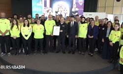 Bursa'da 538 AFAD Gönüllüsüne Akreditasyon Arması