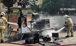 İznik'te Alev Alan Karavan Paniğe Neden Oldu