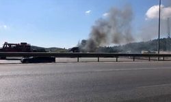 Gemlik'te Seyir Halindeki Tır Alevlere Teslim Oldu
