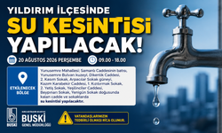 Bursa Yıldırım'da Saatler Sürecek Su Kesintisi