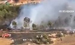 Orhaneli'de Orman Yangını! Havadan e Karadan Müdahale