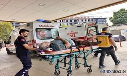 İnegöl'de çatıdan düşen adam ağır yaralandı