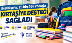 Bursa’da 23 bin çocuğun kırtasiye masrafına destek