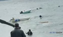 Gemlik ve Kumla’da Batan Tekneler Vinçle Çıkarılıyor