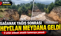 Bursa Cumalıkızık’ta Sağanak Sonrası Heyelan!