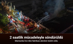 Manisa'da İnci Akü Fabrikasında Yangın