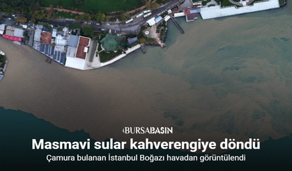 Sağanak Sonrası İstanbul Boğazı Kahverengiye Döndü