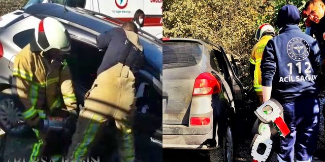 Bursa İznik'te korkutan Trafik Kazısı!