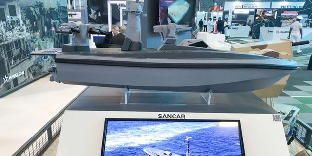 Sancar silahlı insansız deniz aracı ilk kez görücüye çıktı