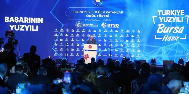 Erdoğan, ekonomiye değer katanlar ödül Töreni’nde konuştu