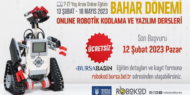 Bursa'da Online kodlama eğitimi bahar dönemi başlıyor