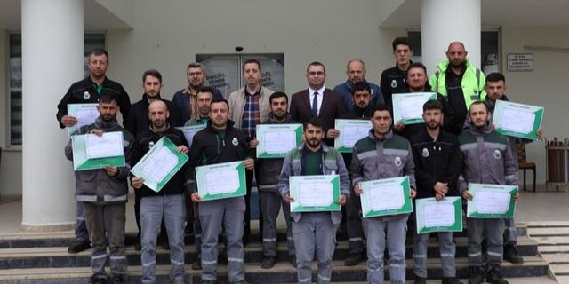 Bursa İnegöl Belediyesi'nde personele 'Bahçıvanlık' sertifikası