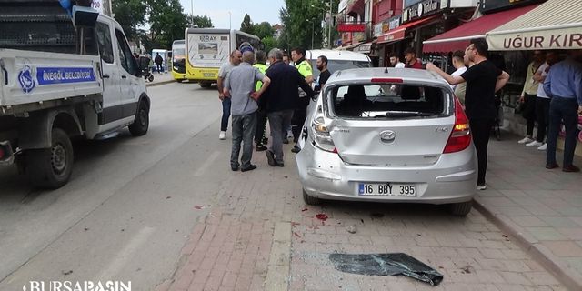 Bursa İnegöl'de otobüsün çarptığı 2 öğrenci yaralandı