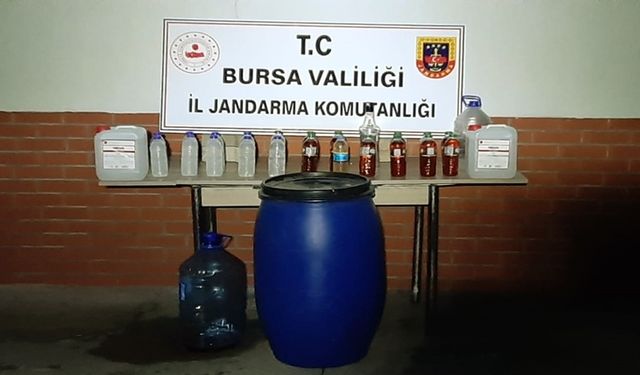 Bursa'da Sahte İçki Operasyonu! 123 Litre İçki Ele Geçirildi