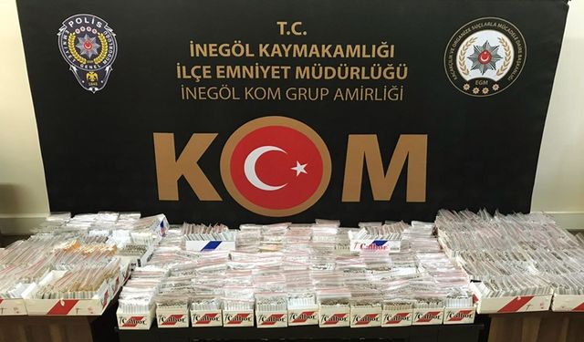 Bursa'da Kaçakçılık Operasyonu! 13 Bin Makaron Sigara Ele Geçirildi