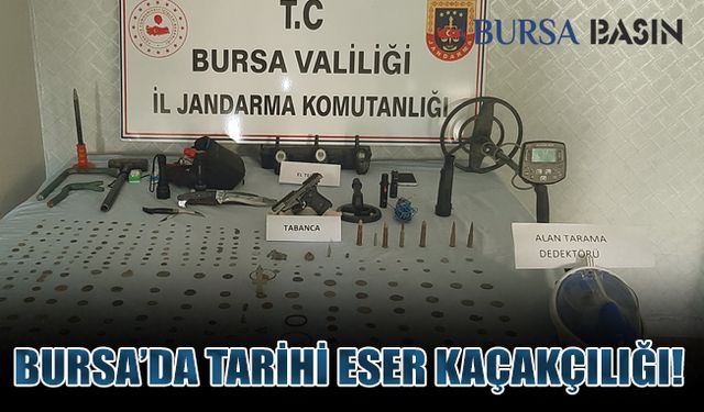 Bursa'da Jandarma Tarihi Eser Operasyonu Düzenledi: 1 Şüpheli Yakalandı