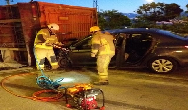 Kestel'de Trafik Kazası! 1 Ölü 2 Yaralı