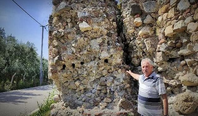 Bursa'nın İznik ilçesinde 2 bin 500 yıllık surlar yıkılma tehlikesiyle karşı karşıya
