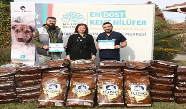 Nilüfer'de Konserden Elde Edilen Gelir Can Dostlara Mama Oldu