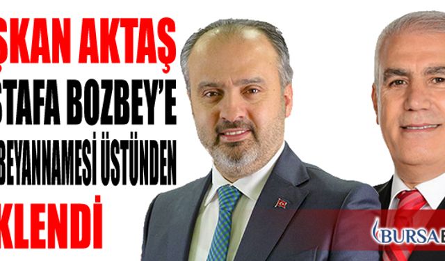 Başkan Aktaş, Bozbey'e Seçim Beyannamesi Üstünden Yüklendi