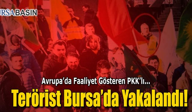 Avrupa'da Faaliyet Gösteren PKK'lı Terörist Bursa'da Yakalandı